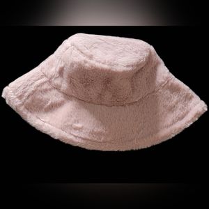Pink Furry Bucket Hat